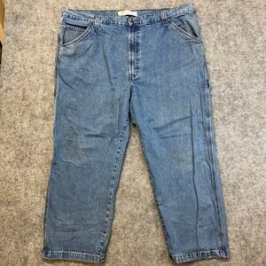 Signature Levi's Carpenter Jeans Men's Size 46x30 Blue Denim Pants